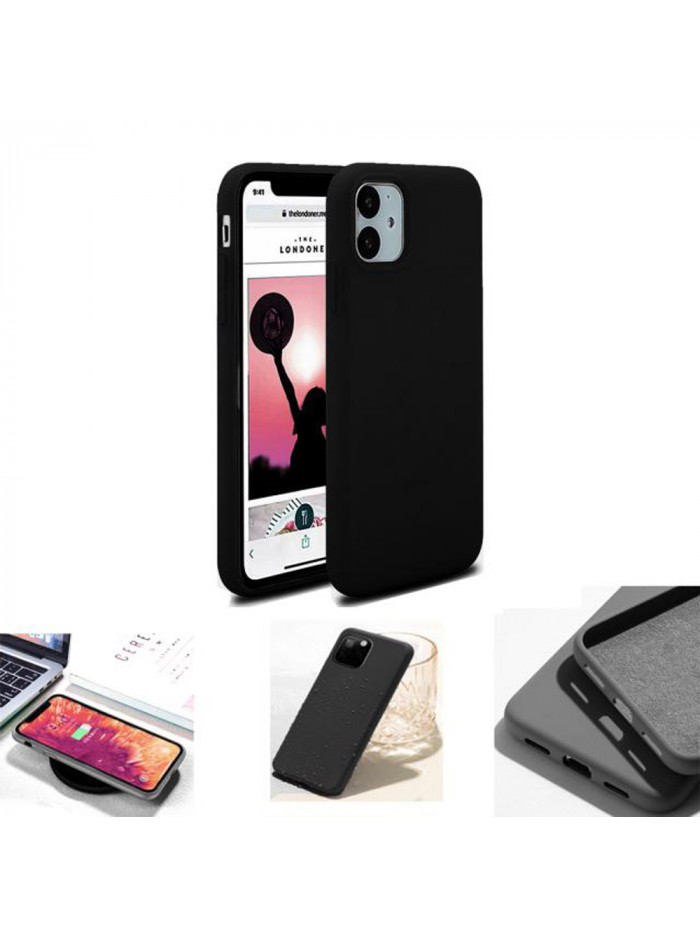 Coque softy touch pour iPhone 11 – Coloris Noir