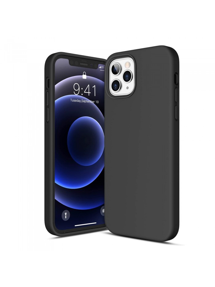 Coque softy touch pour iPhone 12 Pro Max – Coloris Noir