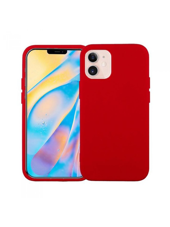 Coque softy touch pour iPhone 12 Mini – Coloris Rouge