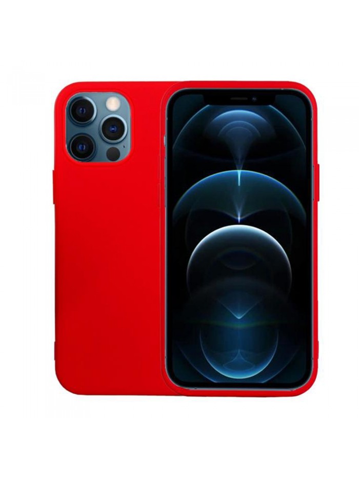 Coque softy touch pour iPhone 12 Pro Max – Coloris Rouge