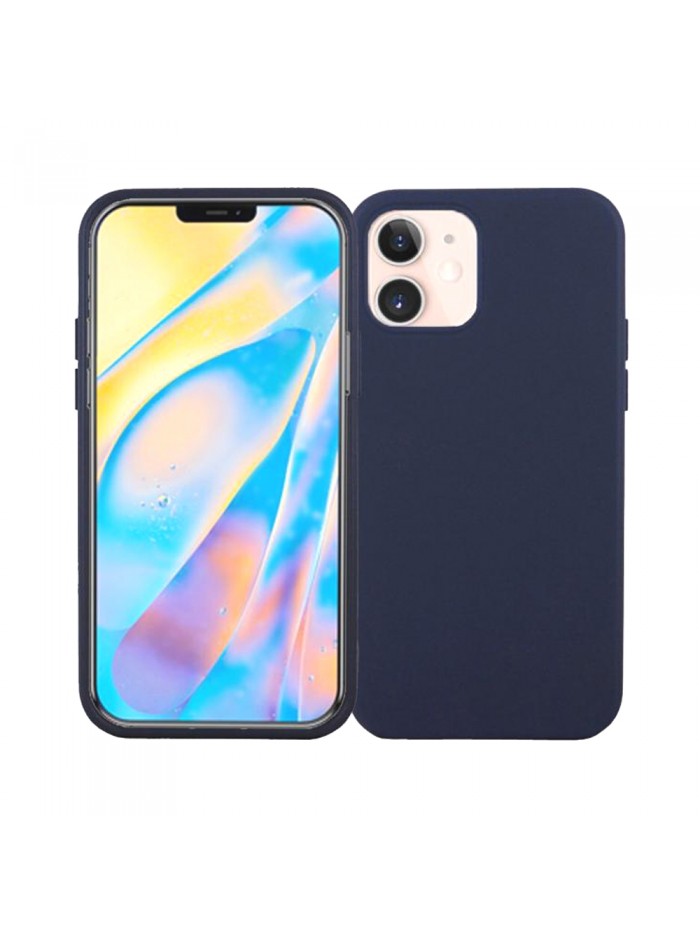 Coque softy touch pour iPhone 12 Mini – Coloris Bleu