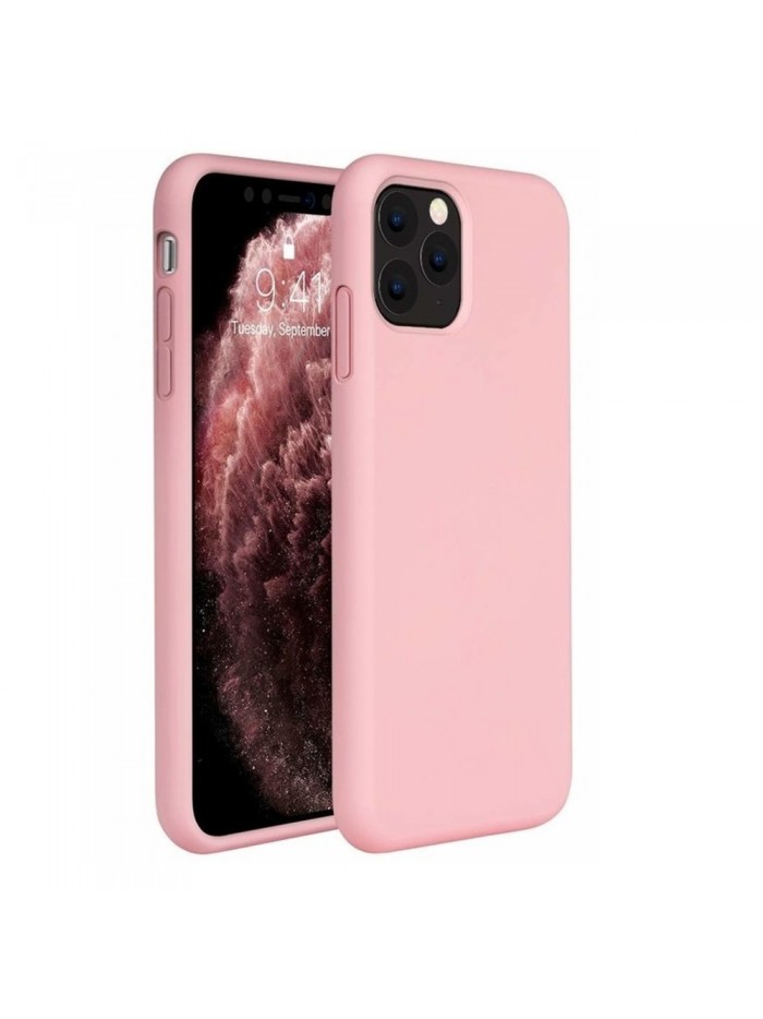 Coque softy touch pour iPhone 12 / iPhone 12 Pro – Coloris Rose