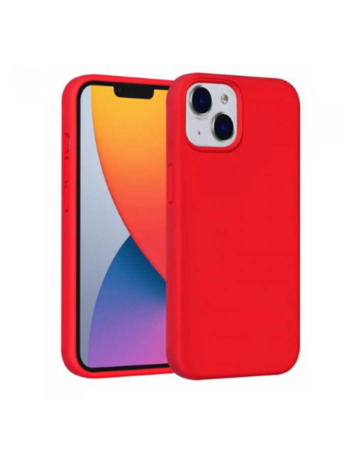 Coque softy touch pour iPhone 14 – Coloris Rouge