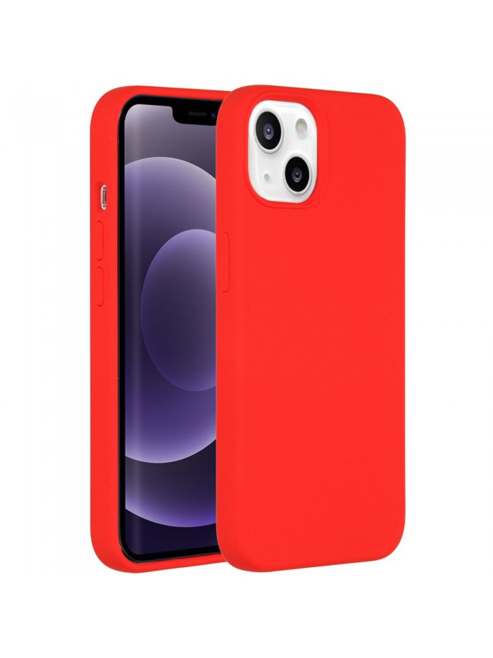 Coque softy touch pour iPhone 13 – Coloris Rouge