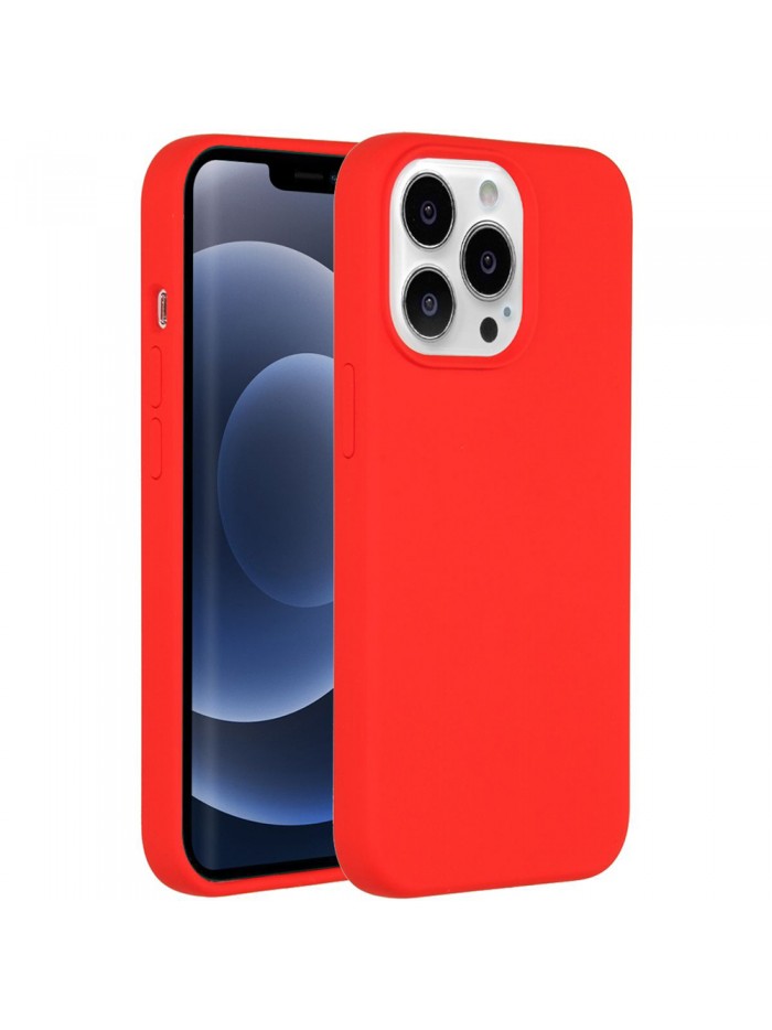 Coque softy touch pour iPhone 13 Pro – Coloris Rouge