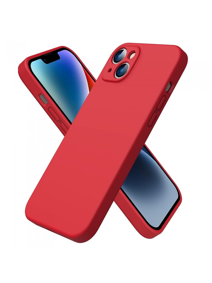 Coque softy touch pour iPhone 14 Plus – Coloris Rouge