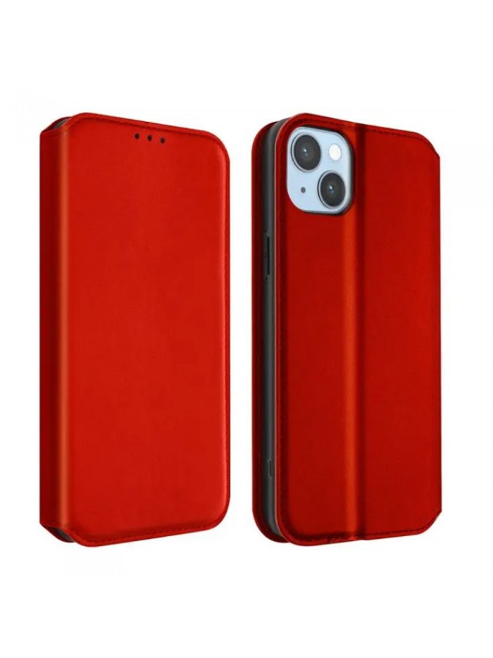 Book case sans fenêtre pour iPhone 14 – Coloris Rouge