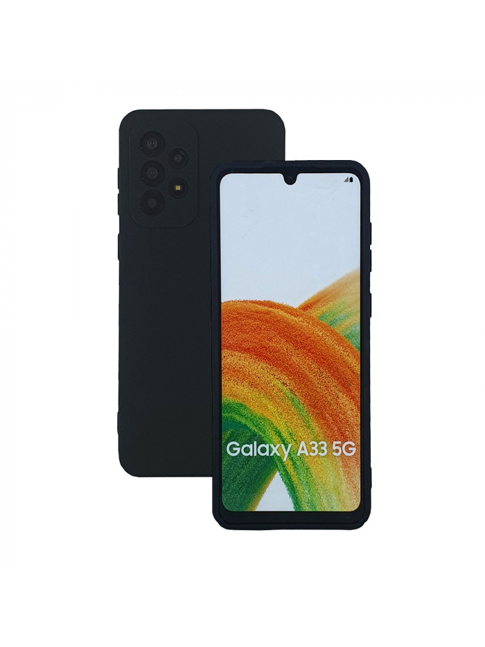 Coque softy touch pour Samsung Galaxy A33 – Coloris Noir