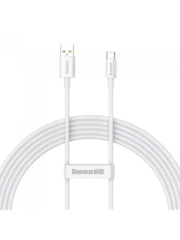 BASEUS, câble USB/Type-C - 100W - 2 Mètres- BLANC