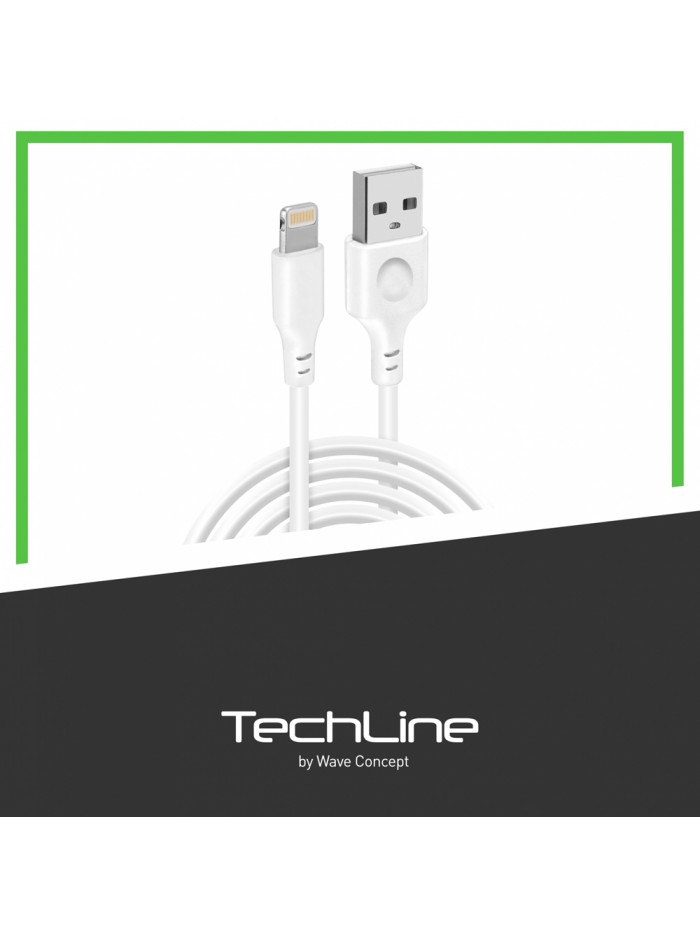 Cable Data Lightning 2A 2 Mètres Tech Line