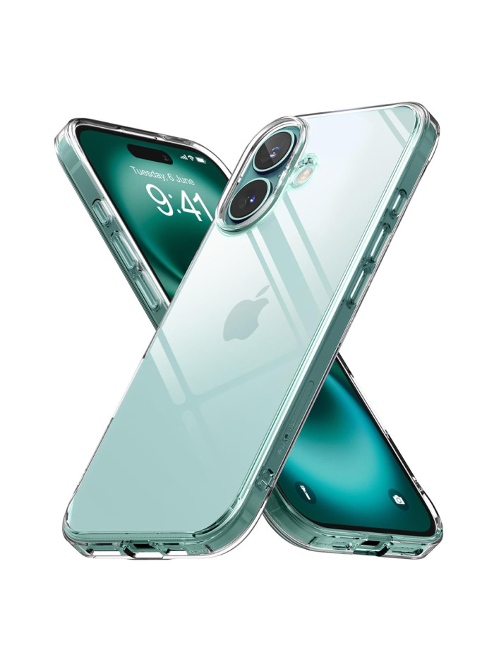 Coque minigel slim pour iPhone 16 - Coloris Transparent