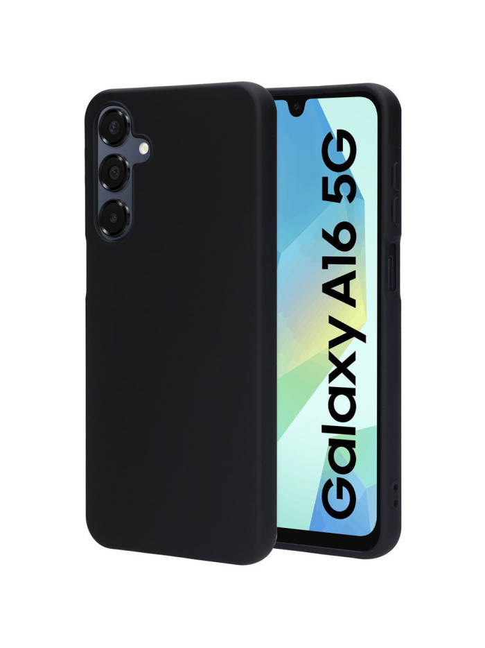 Coque soft touch pour Galaxy Samsung A16 4G/5G - Coloris noir