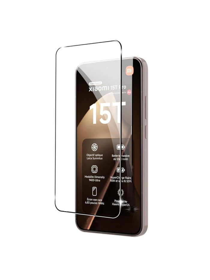 Protection en verre trempé pour Xiaomi 15T/15T Pro