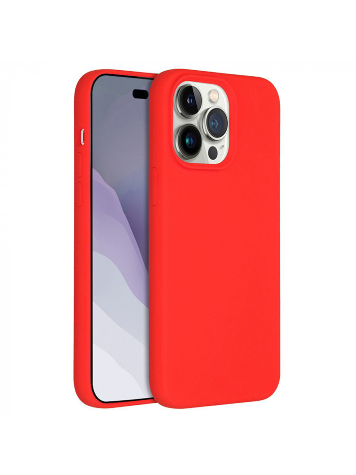 Coque softy touch pour iPhone 14 Pro Max – Coloris Rouge