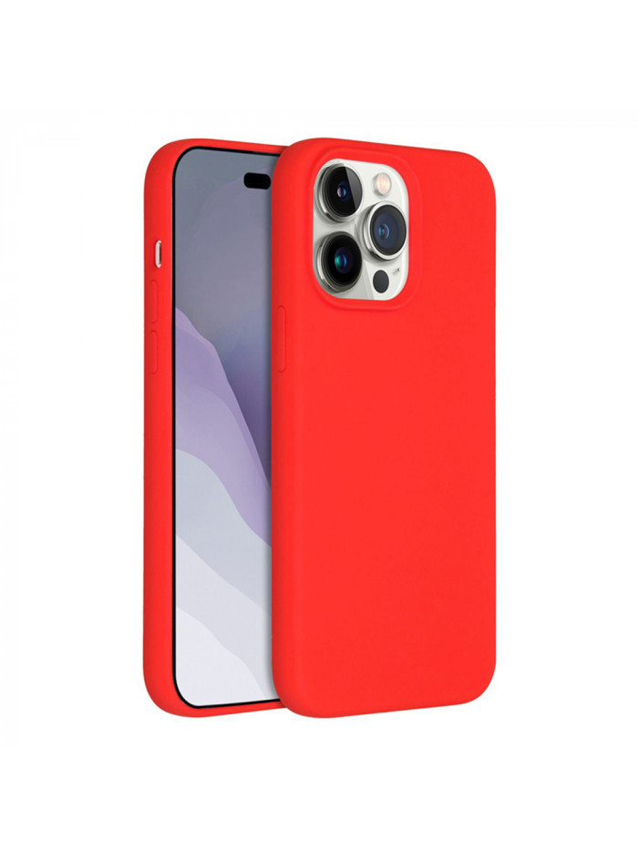 Coque softy touch pour iPhone 14 Pro – Coloris Rouge